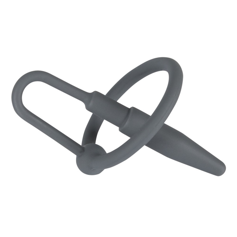 PENIS PLUG Plug Penis Silicone avec Anneau 5.5cm - Diamètre 8mm